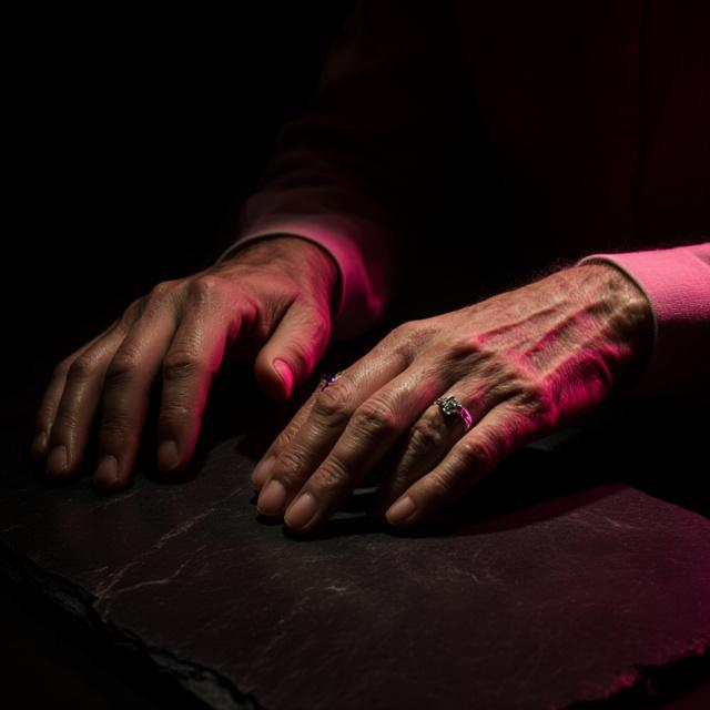 Compassionate hands held together in support